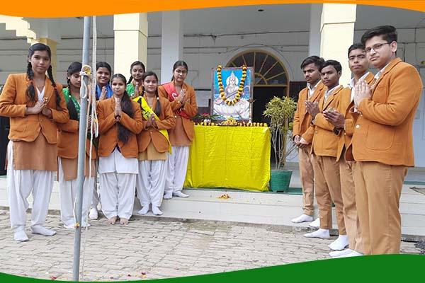 Celebration of Republic Day with Saraswati Pujan
